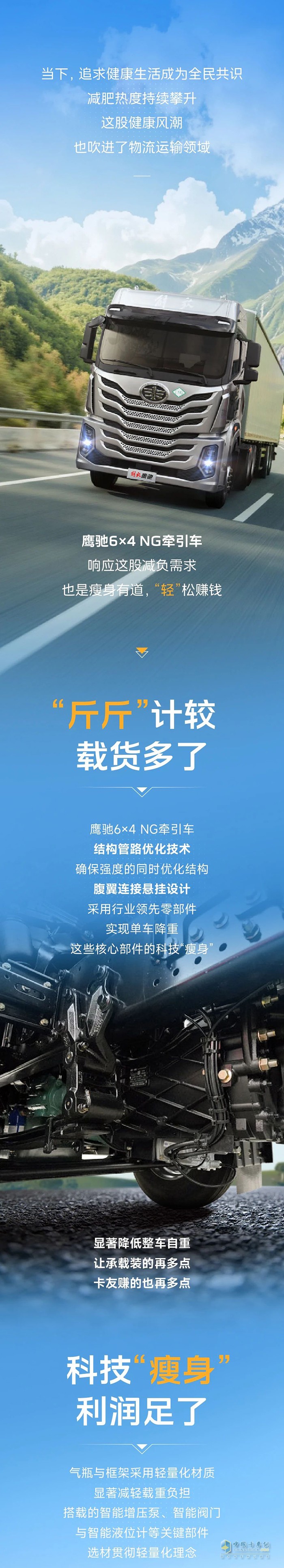 解放青汽：鷹馳“瘦”身有道，每一程都“輕”松賺