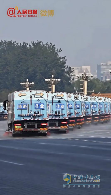 第零方陣！比亞迪純電動(dòng)環(huán)衛(wèi)車護(hù)航九三閱兵