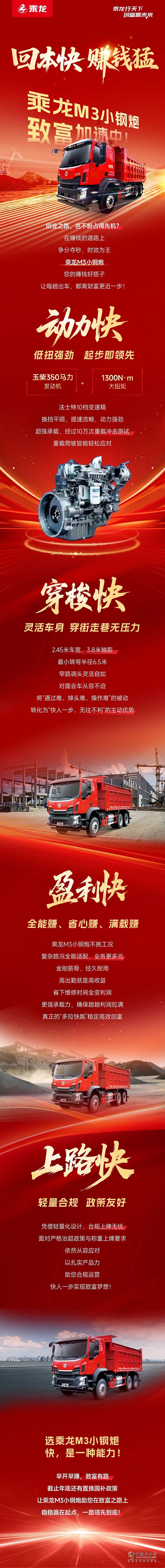 回本快，賺錢猛，乘龍M3小鋼炮致富加速中！