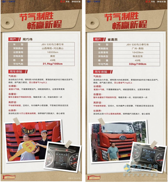 燃擎高效，掙錢(qián)機(jī)器！卡友熱議解放J6V LNG牽引車(chē)“駕值”