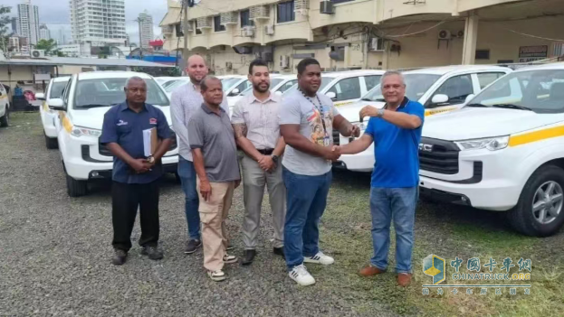 江鈴寶典皮卡批量交付巴拿馬政府機(jī)構(gòu)