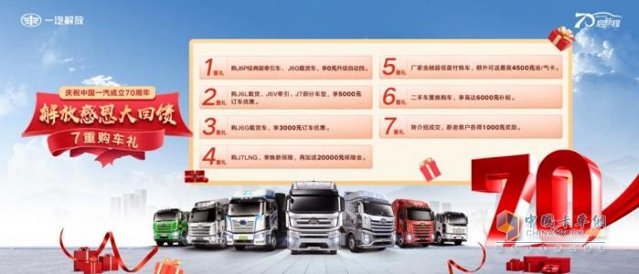 70周年氛圍拉滿！解放7月終端份額27.5%，持續(xù)領(lǐng)跑行業(yè)