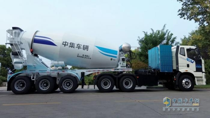 20臺(tái)“綠色鋼鐵軍團(tuán)”出征！中集車輛&一汽解放新能源半掛攪拌車奔赴西南賦能綠色建設(shè)