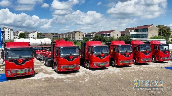 綠色物流再提速，徐工新能源牽引車批量入港