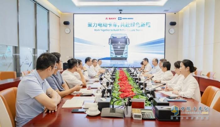 克諾爾集團首席執(zhí)行官馬思拓（Marc Llistosella）訪問三一重卡，共探全球新能源商用車合作新未來