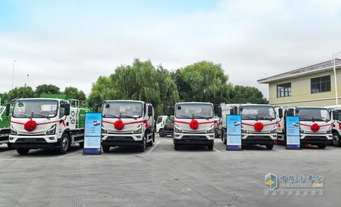 福田普羅科新能源環(huán)衛(wèi)車交付中國天楹 助力海安環(huán)衛(wèi)升級