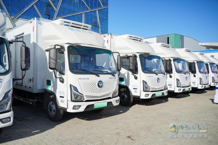 賣爆了！100臺歐馬可智藍(lán)2C超能快充輕卡極速交付北京冷鏈大客戶