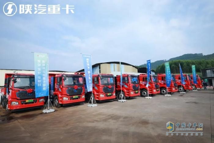 陜汽重卡,純電動(dòng)一體化列車,EVH700型