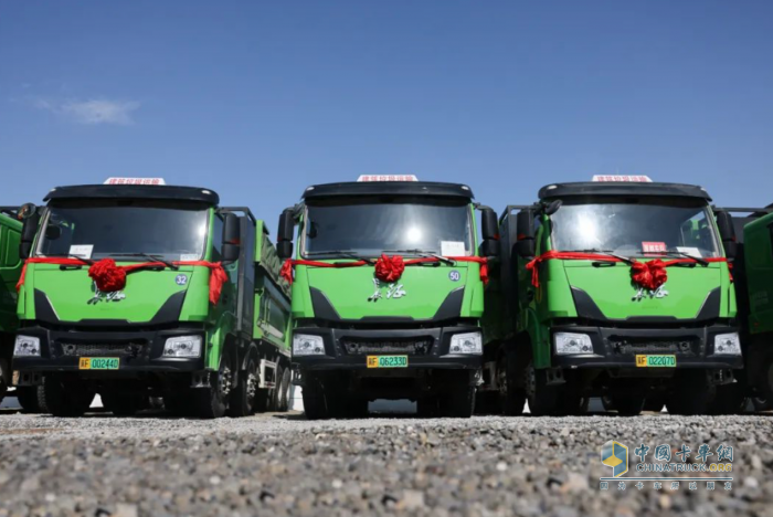 助力保定城建零碳運輸，長征純電渣土車批量交付