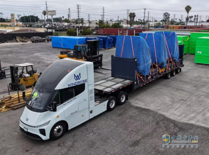 葦渡Windrose純電重卡獲得美國物流客戶Nevoya訂單，2025年底開始交付