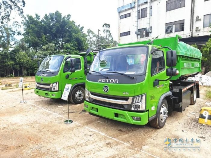 福田普羅科新型建廢垃圾車亮相東莞“繡匠杯”技能競賽 助力建筑垃圾處置行業(yè)高質(zhì)量發(fā)展