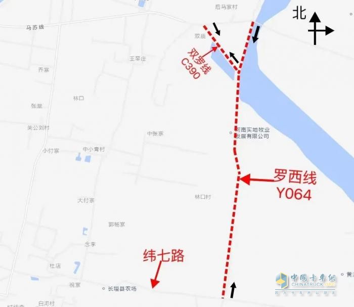 河南長垣市?；愤\(yùn)輸車輛限制通行