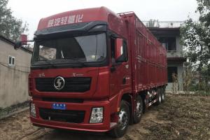 陜汽重卡 德龍X3000 加強(qiáng)版 400馬力 8X4 9.5米 國(guó)五 LNG倉(cāng)柵式載貨車(SX5318CCY4V456TL)