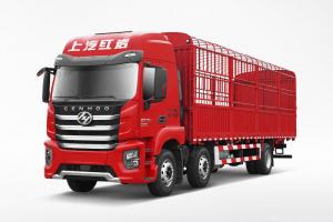 上汽紅巖 杰虎H6 標(biāo)載版 290馬力 6X2 9.6米 國(guó)六 倉(cāng)柵式載貨車(CQ5257CCYEV09523)