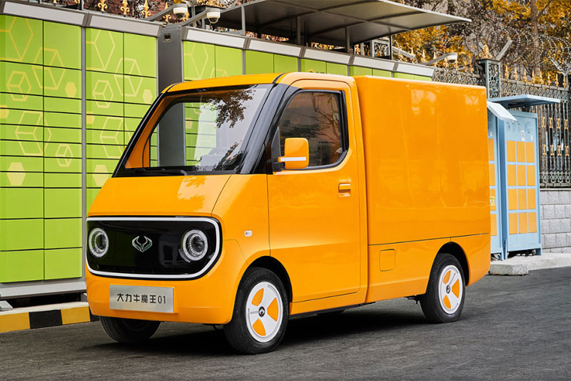德力汽車(chē) 大力牛魔王01 專(zhuān)用標(biāo)準(zhǔn)型 0.945T 1.662米單排純電動(dòng)廂式微卡(DLP5011XXYBEVD01)9.98kWh