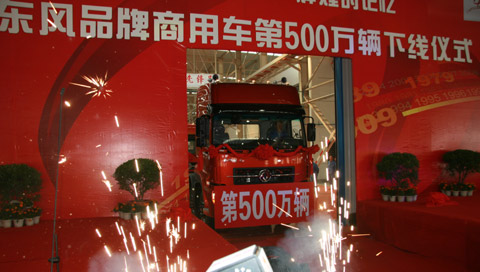 東風(fēng)品牌商用車500萬輛下線儀式