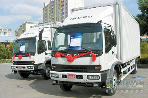 五十鈴FTR搶灘中卡市場