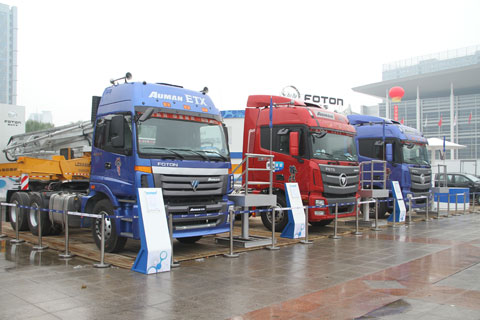 福田戴姆勒歐曼產(chǎn)品亮相展會